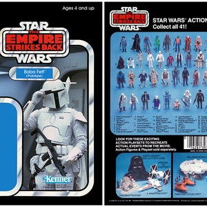 Boba Fett (Prototype) - L'Empire contre-attaque - Collection RETRO - dos cartonné Kenner