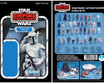 Boba Fett (Prototype) - The Empire Strikes Back - RETRO Collection - Kenner cardback