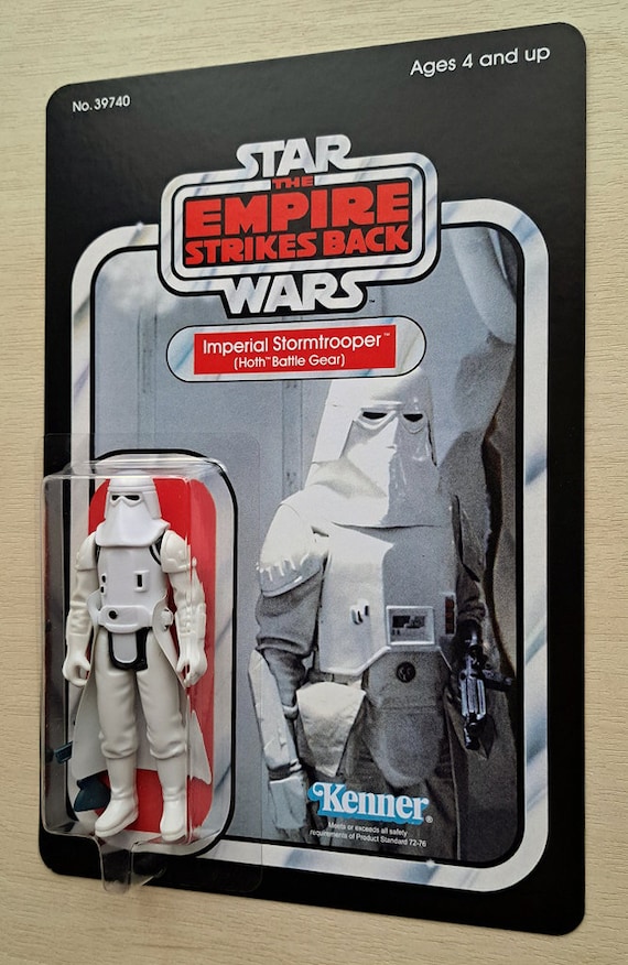 Kenner - Figurita De Acción Imperial Stormtrooper  Hoth Battle Gear Moc Mint Esb 1980 1970 1980 Hong Kong