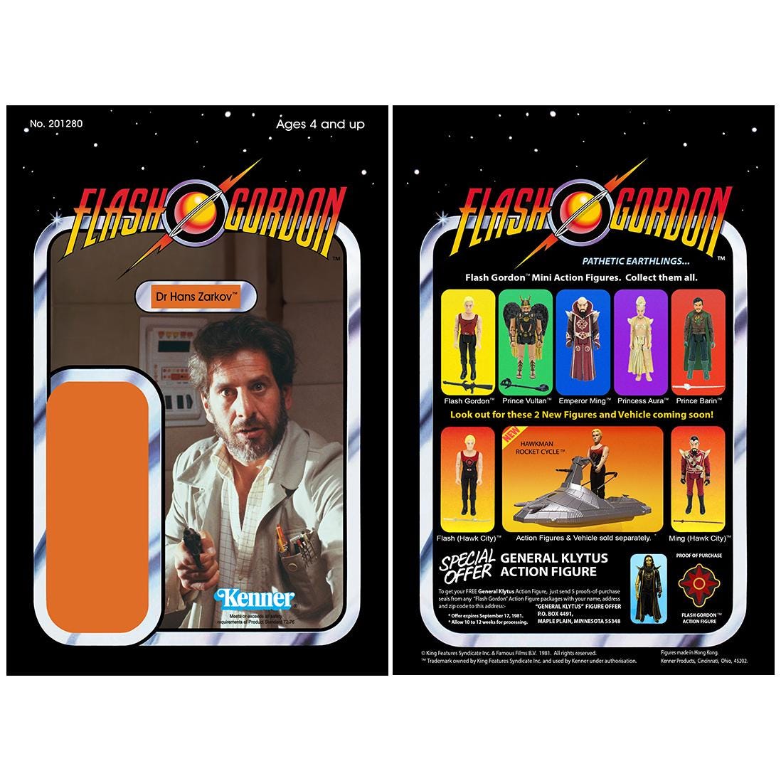 Flash Gordon - Dr Hans Zarkov (1980 Movie) - Kenner Cardback - Etsy