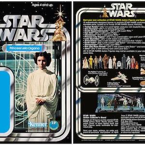 Princess Leia Organa - Star Wars - Kenner cardback