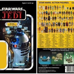 R2-D2 (Jabba&#39;s Sail Barge) - Return of the Jedi - Kenner cardback