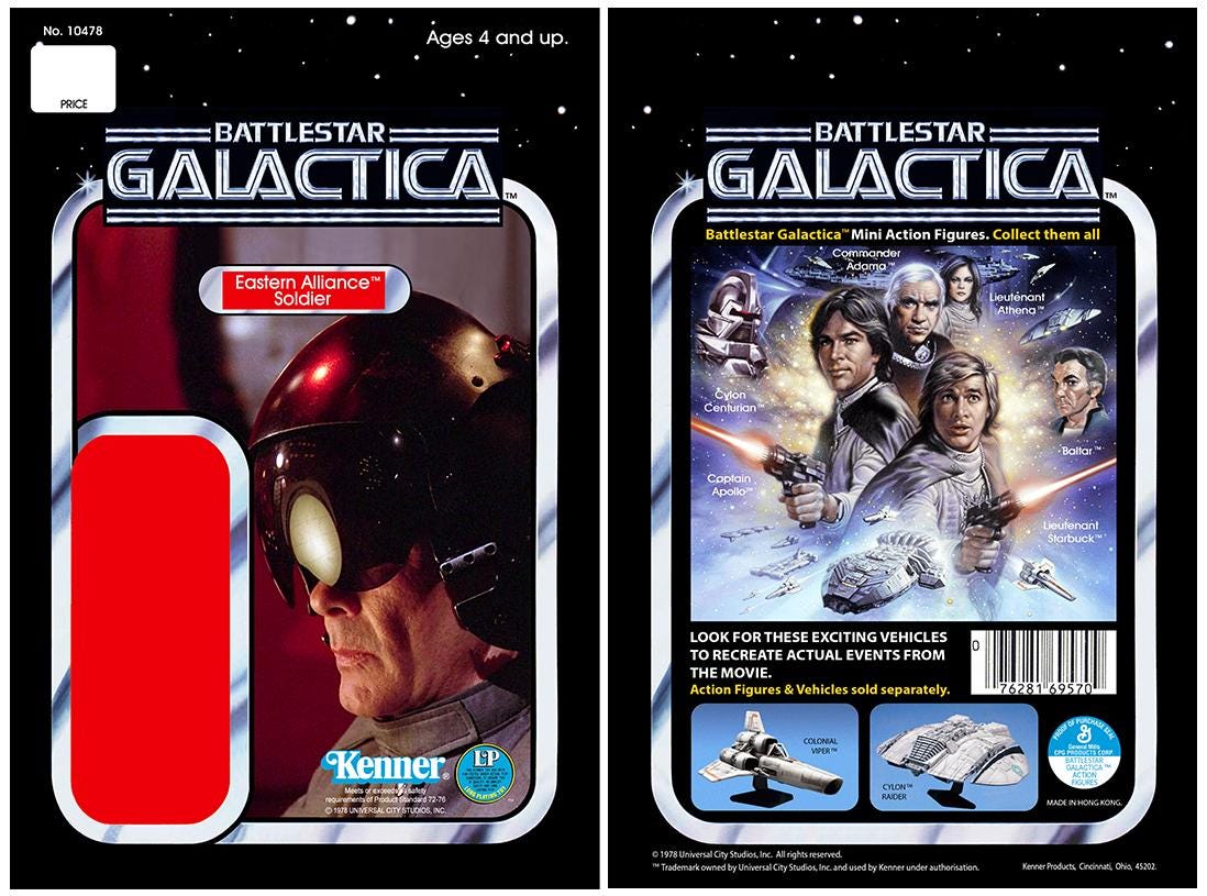 Eastern Alliance Soldier - (Battlestar Galactica 1978) - Kenner cardback