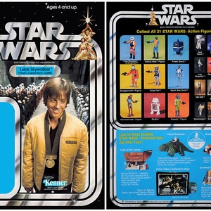 Luke Skywalker (tenue de cérémonie Yavin) - dos cartonné Kenner