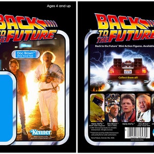 ドック・ブラウン（タイムトラベルテスト）1985 バック・トゥ・ザ・フューチャー - ケナーカードバック