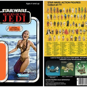 Princess Leia Organa (Jabba&#39;s Palace Outfit) - Rolling Stone Photo Kenner cardback