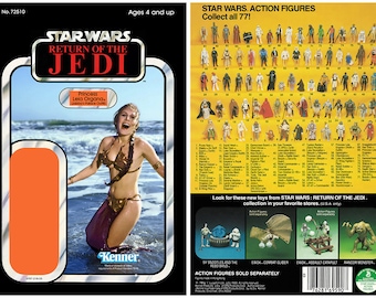 Princess Leia Organa (Jabba's Palace Outfit) - Rolling Stone Photo Kenner cardback