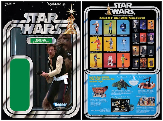 Han Solo (death Star Escape) Star Wars Kenner Cardback Option