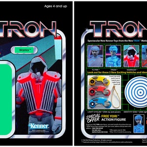 Warrior (TRON 1982 Movie) - Kenner cardback