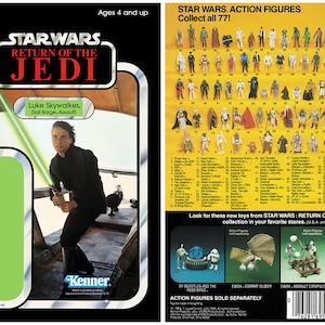 Luke Skywalker (Sail Barge Assault) - Return of the Jedi - Alternate Kenner cardback