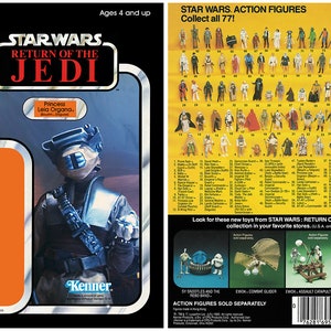Princess Leia (Boushh Disguise) - Return of the Jedi - Alternate Kenner cardback