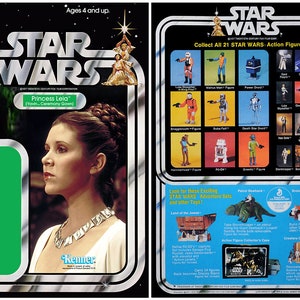 Princess Leia (Yavin Ceremony Gown) - Star Wars - Kenner cardback - Option 1