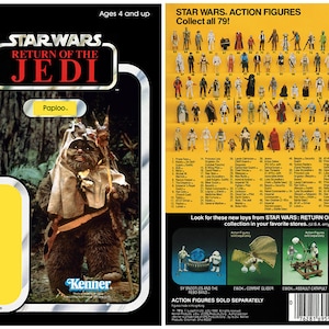 Paploo - Return of the Jedi - Kenner cardback