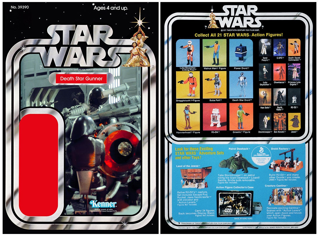 Death Star Gunner (star Wars) - Kenner Cardback - Etsy