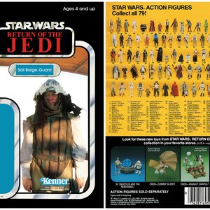 Sail Barge Guard (Taym Dren-Garen) - El regreso del Jedi - Cardback Kenner