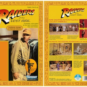 Indiana Jones (in deutscher Uniform) - Jäger des verlorenen Schatzes - Alternate Kenner Cardback