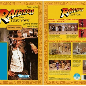 Indiana Jones (Harrison Ford) - Raiders of the Lost Ark - Kenner cardback - Option 3