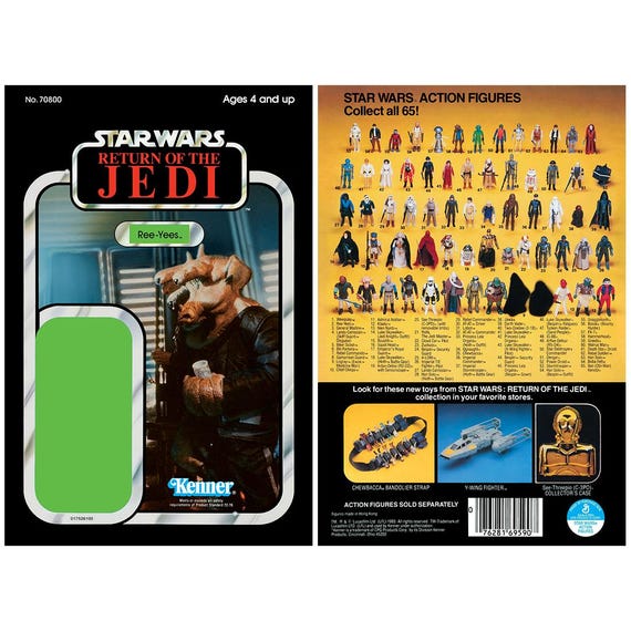 Ree-yees - Return of the Jedi - Original Version - Kenner Cardback