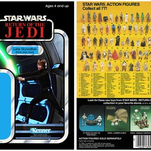 Luke Skywalker (Final Jedi Duel) - Return of the Jedi - Kenner cardback