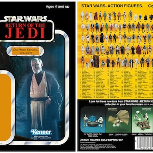 Obi-Wan Kenobi (Jedi Spirit) - Return of the Jedi - Kenner-cardback