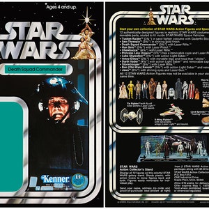 Death Squad Commander - Star Wars - Kenner cardback