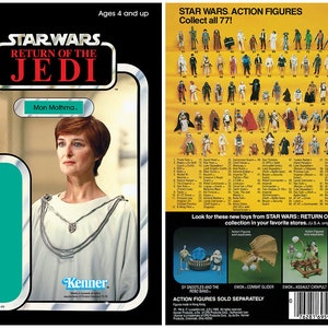 Die Rückkehr der Jedi-Ritter – Mon Mothma – Option 2 Kenner-Kartenrückseite