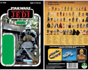 Biker Scout - Return of the Jedi - Alternate Kenner cardback