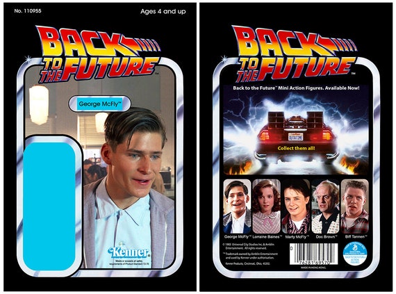 George Mcfly (1955 Back to the Future) - Kenner Cardback - Etsy