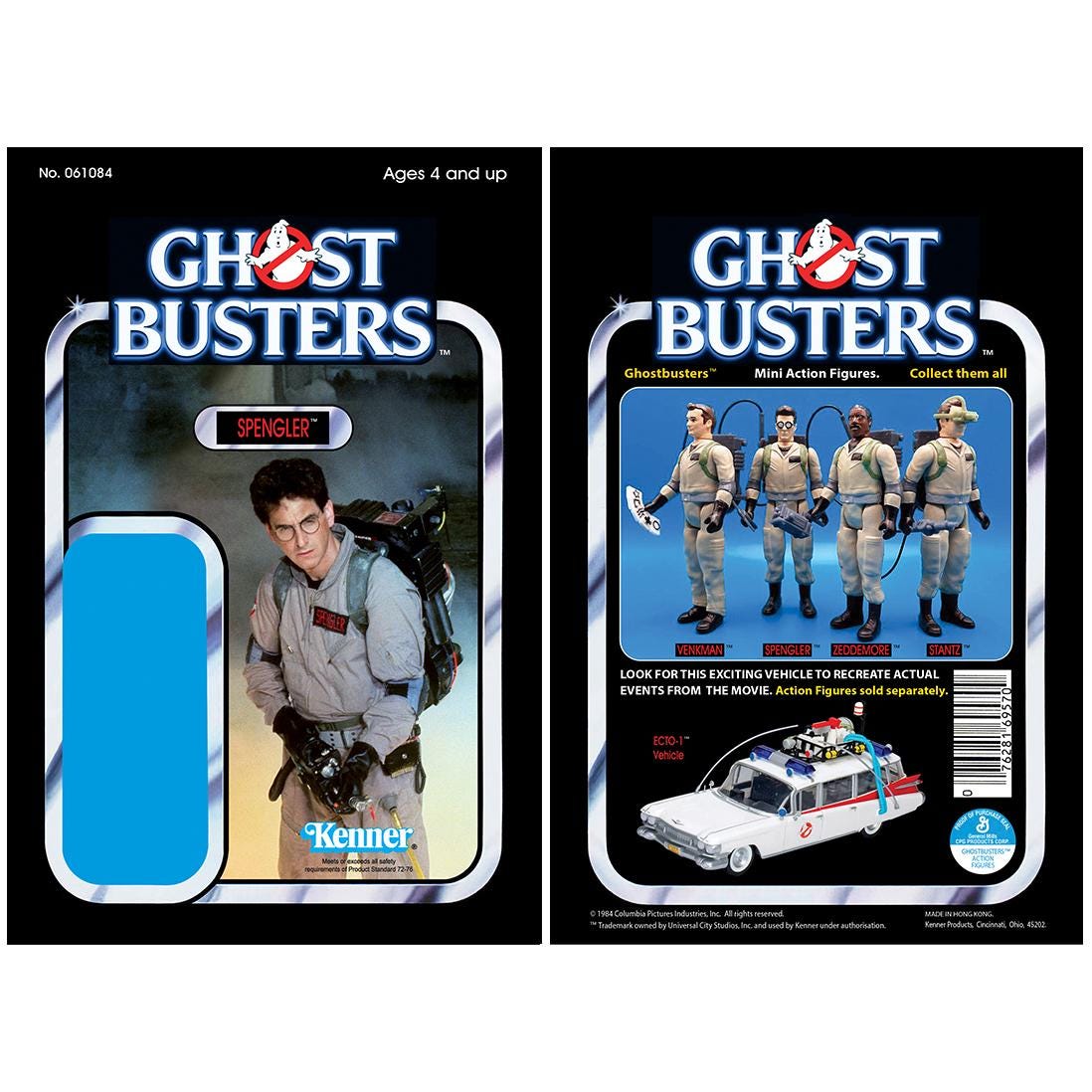 Egon Spengler (harold Ramis) - Ghostbusters 1984 - Kenner Cardback