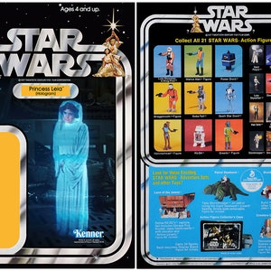 Princess Leia (Hologram) Star Wars - Kenner cardback