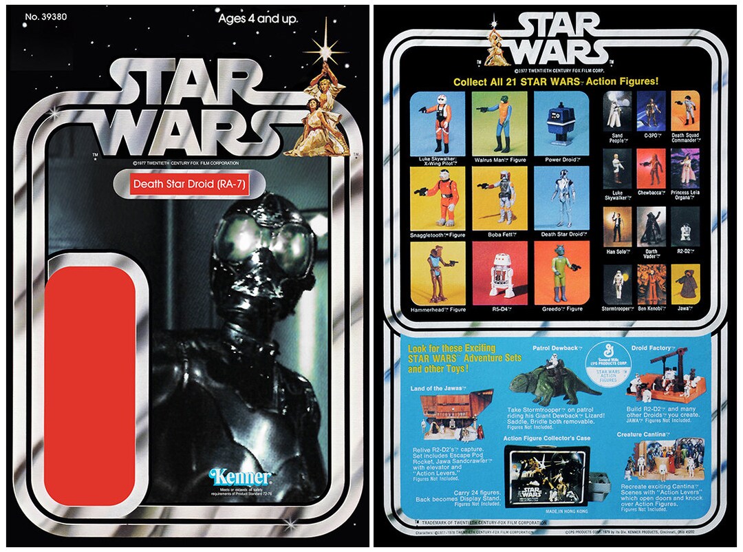 Death Star Droid (RA-7) (star Wars) - Kenner Cardback - Etsy