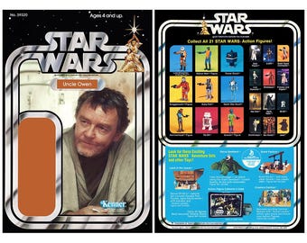 Tío Owen - Star Wars - Dorso de tarjeta Kenner 21 - Opción 2