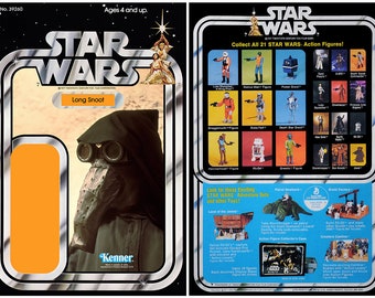 Long Snoot (Garindan) - Star Wars - Kenner cardback