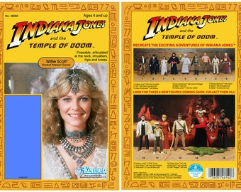 Willie Scott (Pankot Palace Gown) - Temple of Doom - Kenner cardback