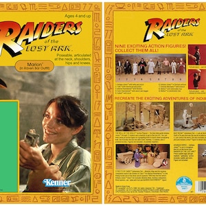 Marion (Raven Bar Outfit) - Jäger des verlorenen Schatzes - Kenner Cardback