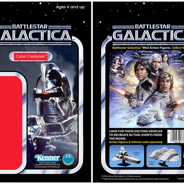 Cylon Centurian - (Battlestar Galactica 1978) - Kenner cardback