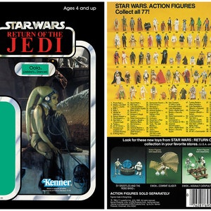 Oola (Jabba's Dancer) - Return of the Jedi - Kenner cardback
