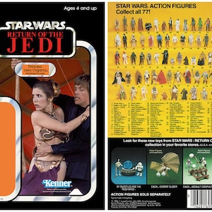 Princess Leia Organa (Sail Barge Escape) - Kenner cardback