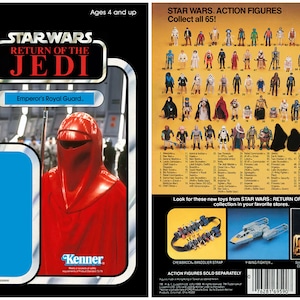 Emperor&#39;s Royal Guard - Return of the Jedi - Alternate Kenner cardback