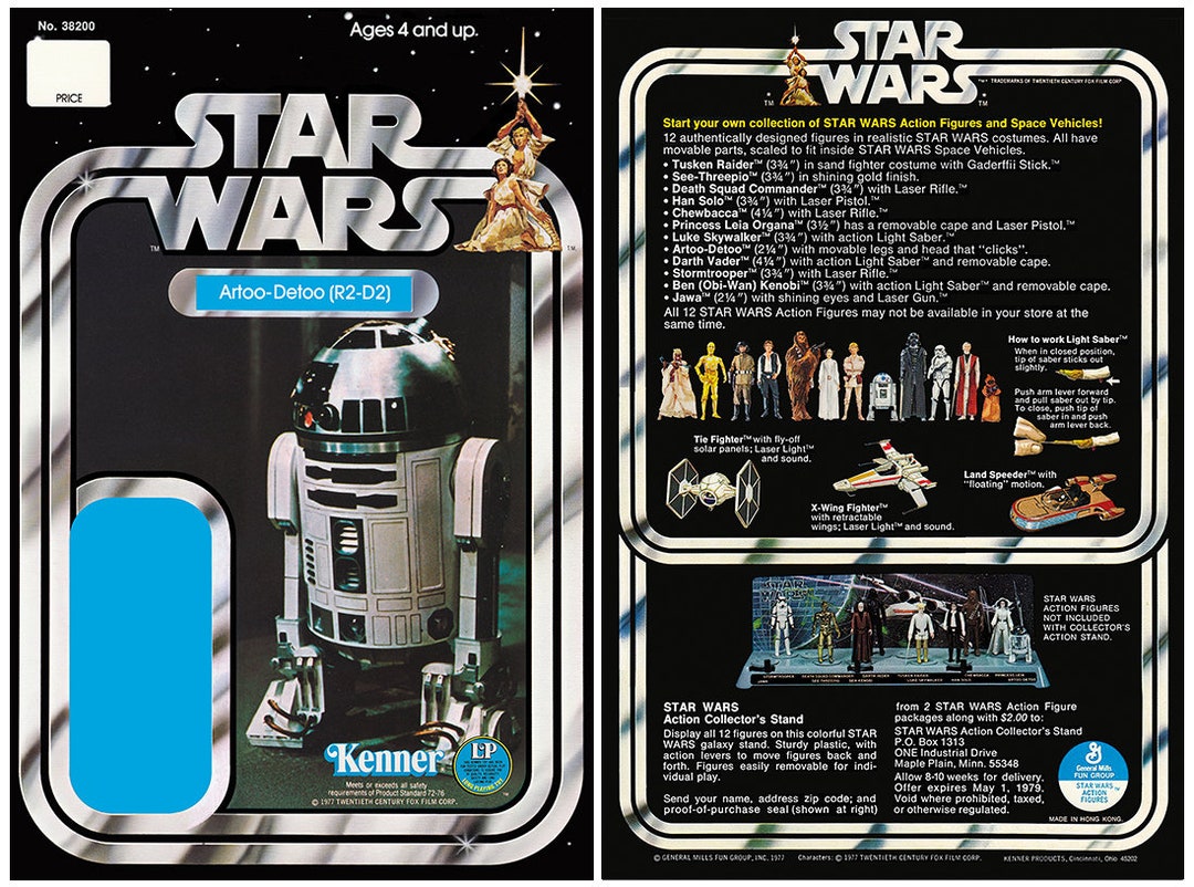 Artoo-detoo (R2-D2) - Star Wars - Kenner Cardback - Etsy