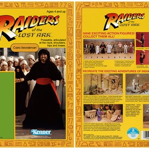 Cairo Swordsman - Raiders of the Lost Ark - Alternate Kenner cardback