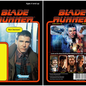 Rick Deckard (Harrison Ford) - Blade Runner (1982) - Kenner cardback