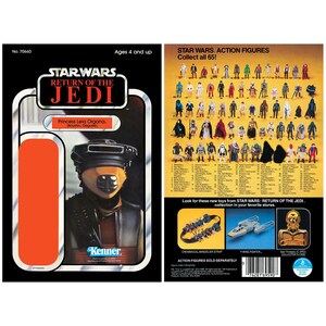 Princess Leia Organa (Boushh Disguise) - Return of the Jedi - Original version - Kenner cardback