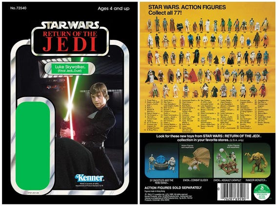 Luke Skywalker (final Jedi Duel) Return of the Jedi Kenner