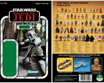 Biker Scout - Return of the Jedi - Kenner cardback