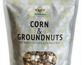 Lightly Salted Roasted Mixed Corn & Nuts (Grugru) - 1.4 Oz (40g) - Bushfaller