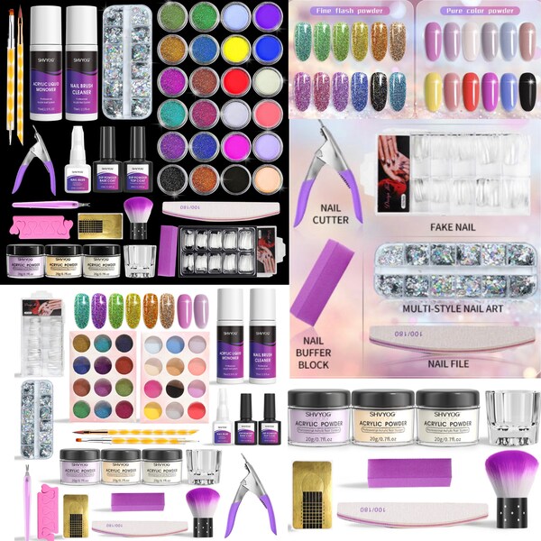 Acrylic Nail Kit Etsy