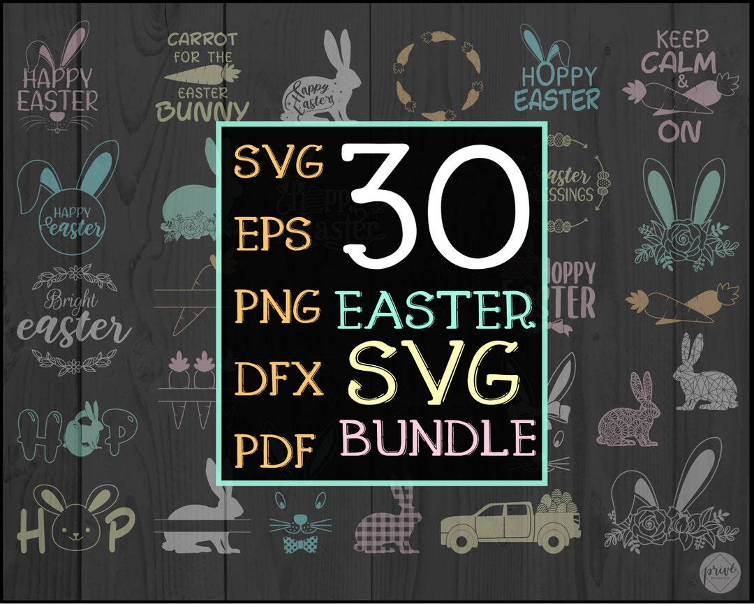 Easter SVG Bundle: Bunny Designs, Cut Files (digital Download) - Etsy
