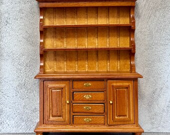 1:12 Scale Dollhouse Miniature Study Room Bookshelf Cupboard Cabinet, 1/12 Doll house Bookshelf Living Dining Room Furniture