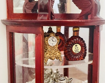 1:12 Dollhouse Miniature Vintage Clock,1/12 Doll Accessories Table Clock